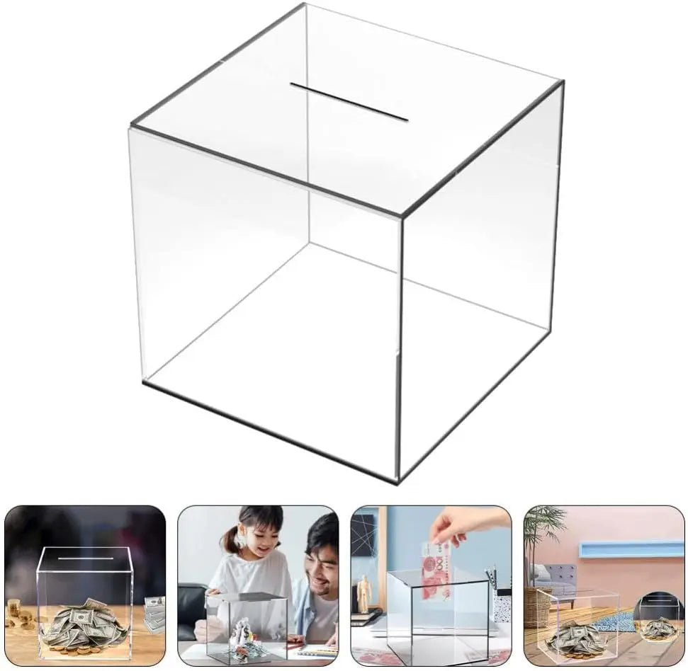 Piggy Banks for Adults (2023 Upgraded Version), Clear Acrylic Money Saving Bank Break to Open, Can Only Save That Cannot Be Take