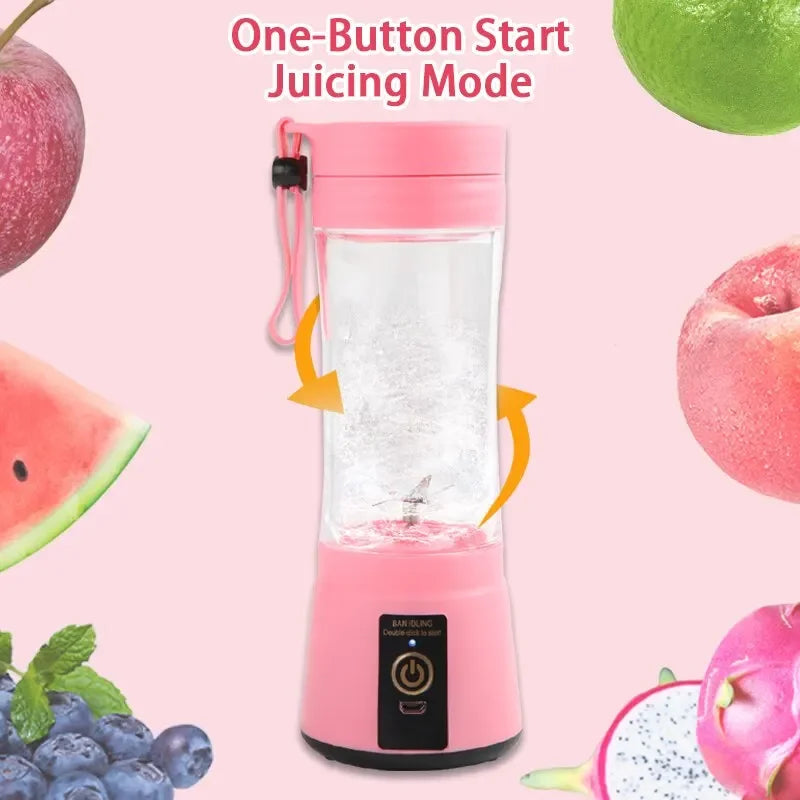 Portable Mini Electric Juicer USB Charging Smoothie Milkshake Maker Automatic Fresh Squeezer Fruit Orange Lemon Kitchen Blender