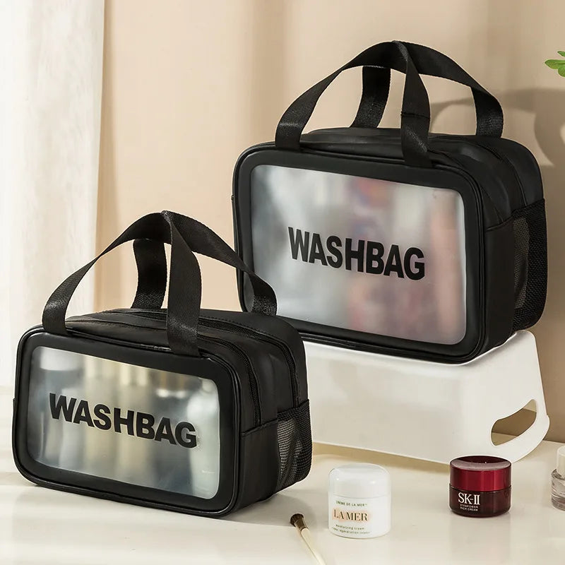 Portable Travel Clear Storage Bag Organizer Bags Waterproof Washbag Transparent Cosmetic Cases