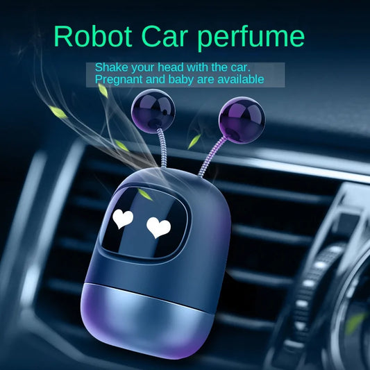 Robot Fragrance Car Air Vent Scent Aromatherapy Auto Air Outlet Perfume Long-lasting Fragrance Clip Diffuser Car Accessories