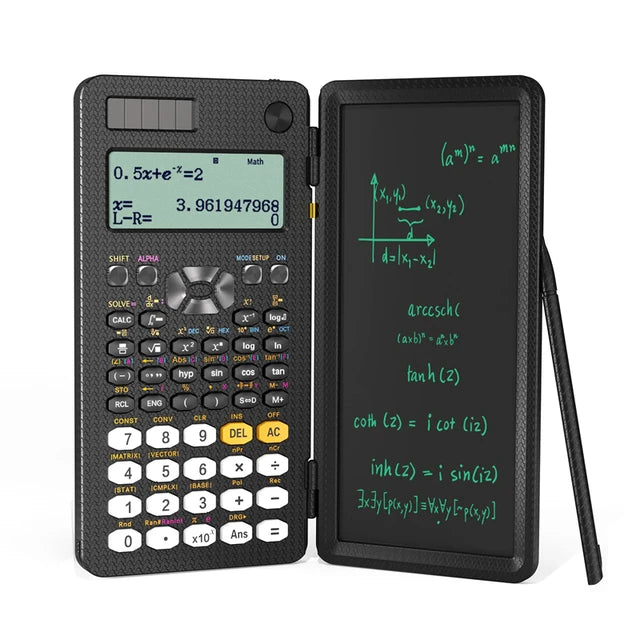 Solar Scientific Calculator with LCD Notepad 417 Functions Professional Portable Foldable Calculator for Students Upgraded 991ES