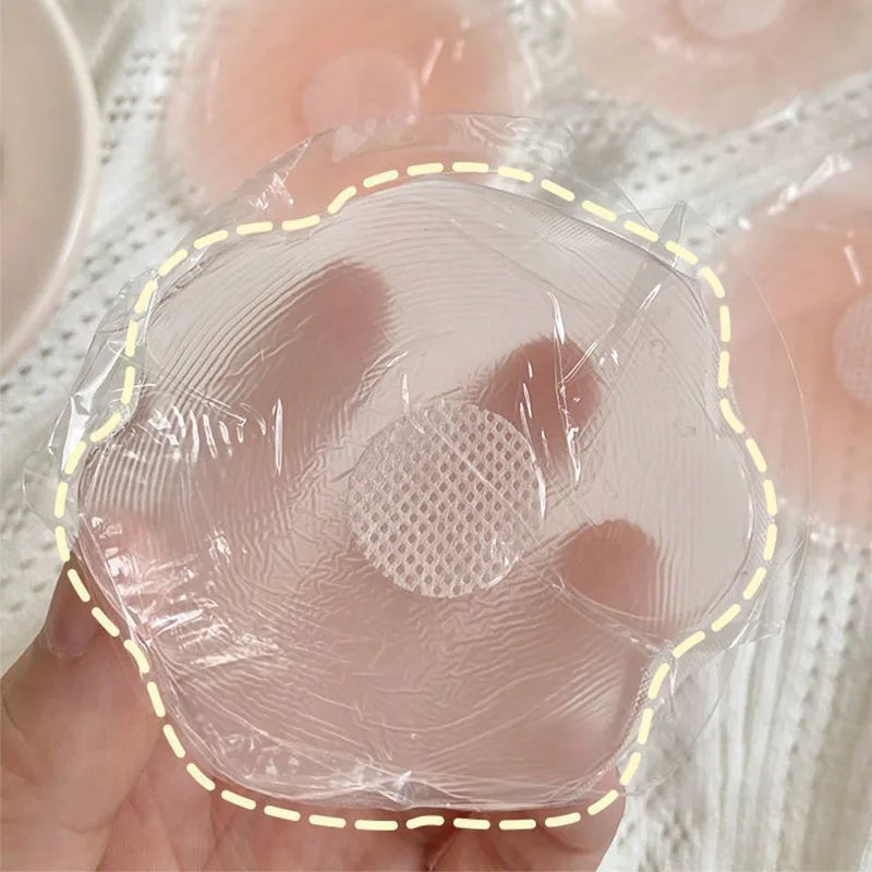 Silicone Nipple Cover Reusable Women Bra Sticker Breast Petal Strapless Lift Up Bra Invisible Boob Pads Chest Pasties Intimates