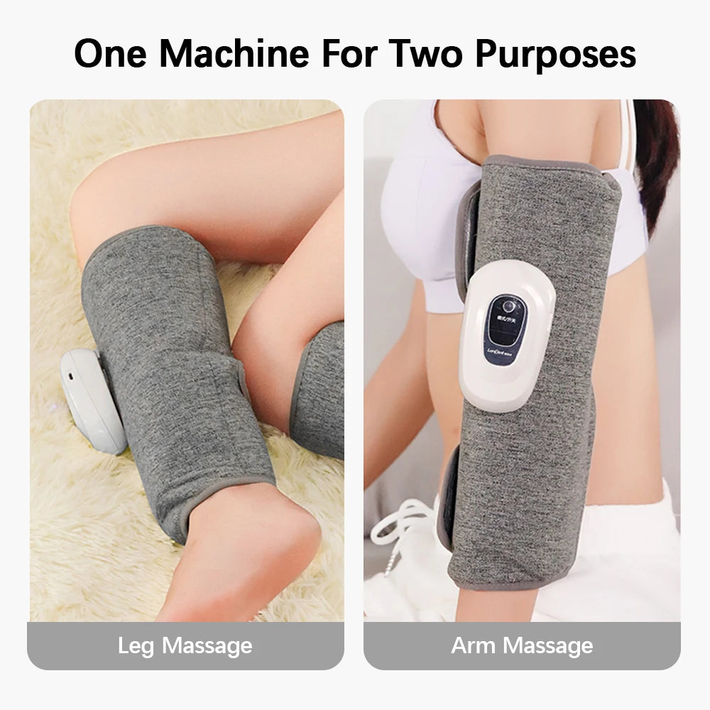 Smart Leg Massage 3 Modes Vibration Leg Air Compression Massager Wireless Electric Air Compress Foot Air Pressure Massage