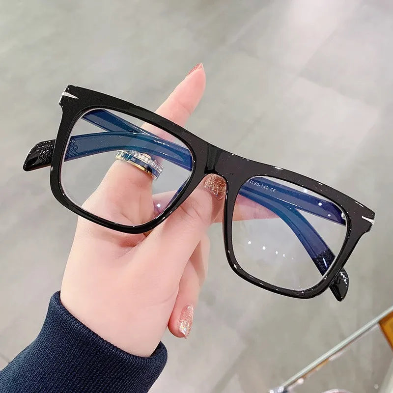 Square Men Anti Blue Rays Glasses 2022 Women Blue Light Blocking Glasses Clear Computer Glasses Ins Optical  Eyeglasses Frames