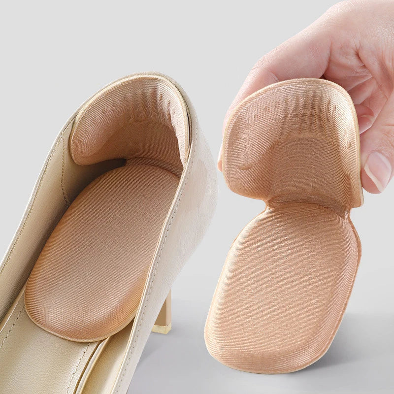 T Shape Sponge Heel Stickers Shoe Cushion Heel Protector for Shoes High Heels Inserts Heel Pads Shoe Adjuster Women Half Insoles