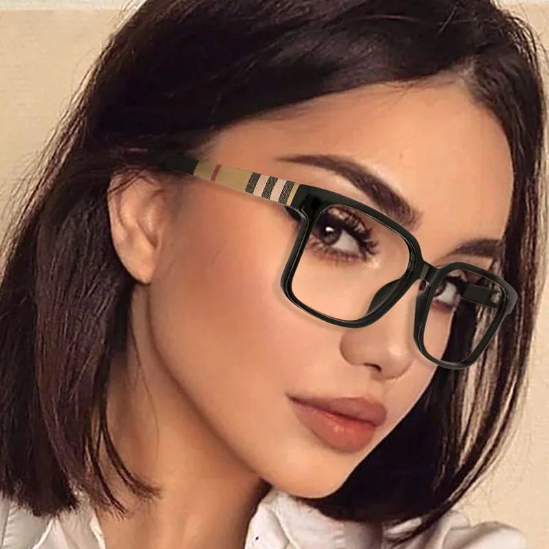 TR90 Retro Square Anti Blue Light Optical Glasses Frames for Men Women Fashion Prescription Office Computer Eyeglasses