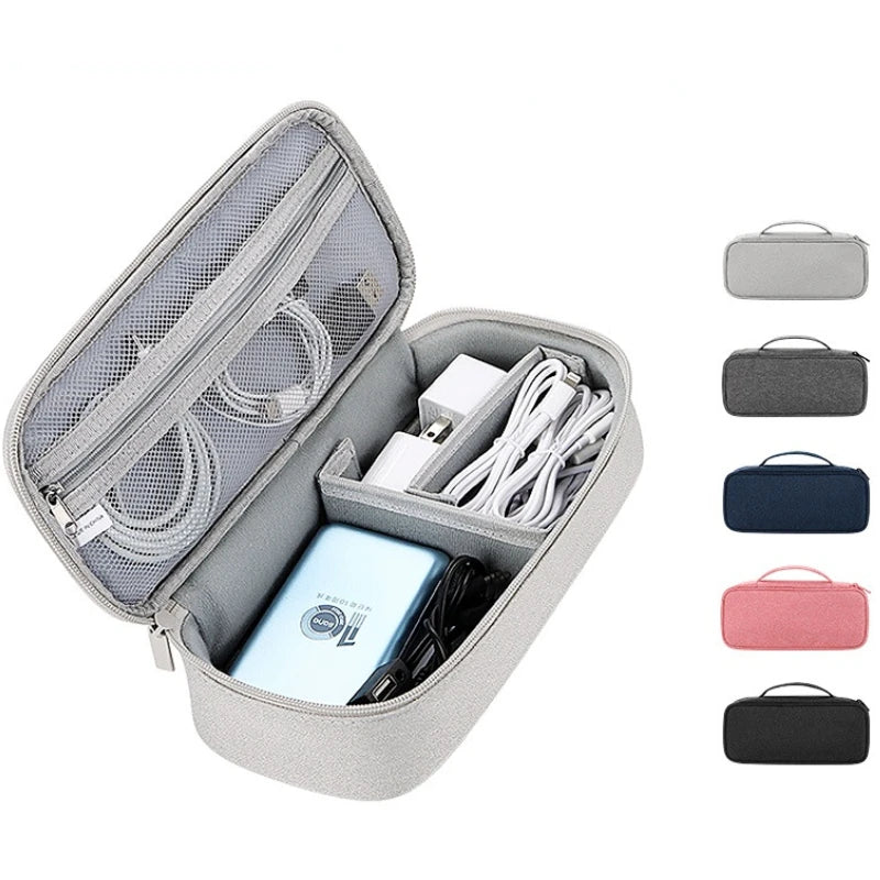 Travel Portable Data Cable Storage Bag Organizer of Mobile Phone Bag U Disk Charging Bank Mobile Digital Accessories Storage Bag