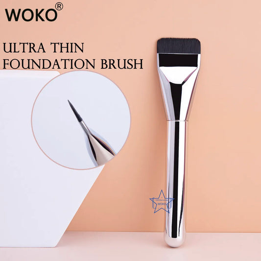 Ultra Thin Foundation Brush Lightweight and Thin Face Contour Brush Flat Contour Brush Blending Foundation Cream Makeup Brushes