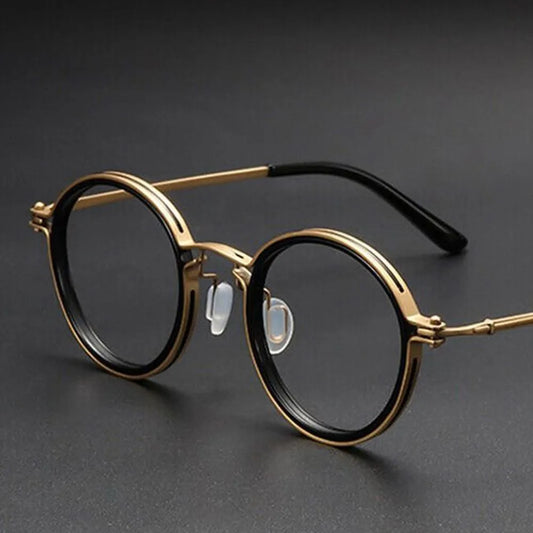 Vintage Round Metal Frame Anti Blue Light Blocking Glasses Women Men Fashion Optical Myopia Eyewear Reading Computer Eyeglasses