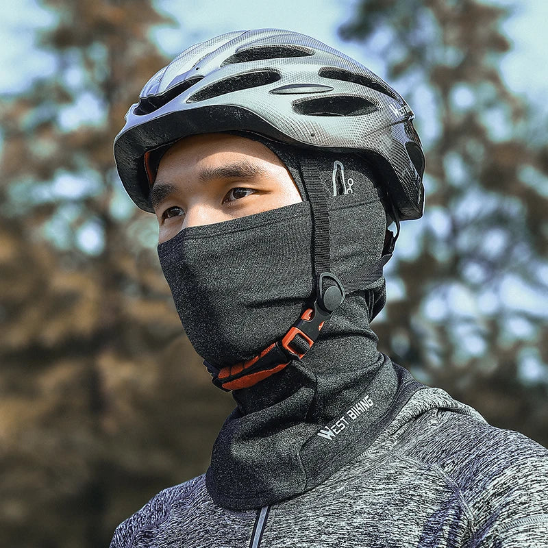 WEST BIKING Warm Winter Balaclava Fleece Cycling Cap Windproof Men Women Sport Scarf Ski Bicycle Motorcycle Running Neck Warmer