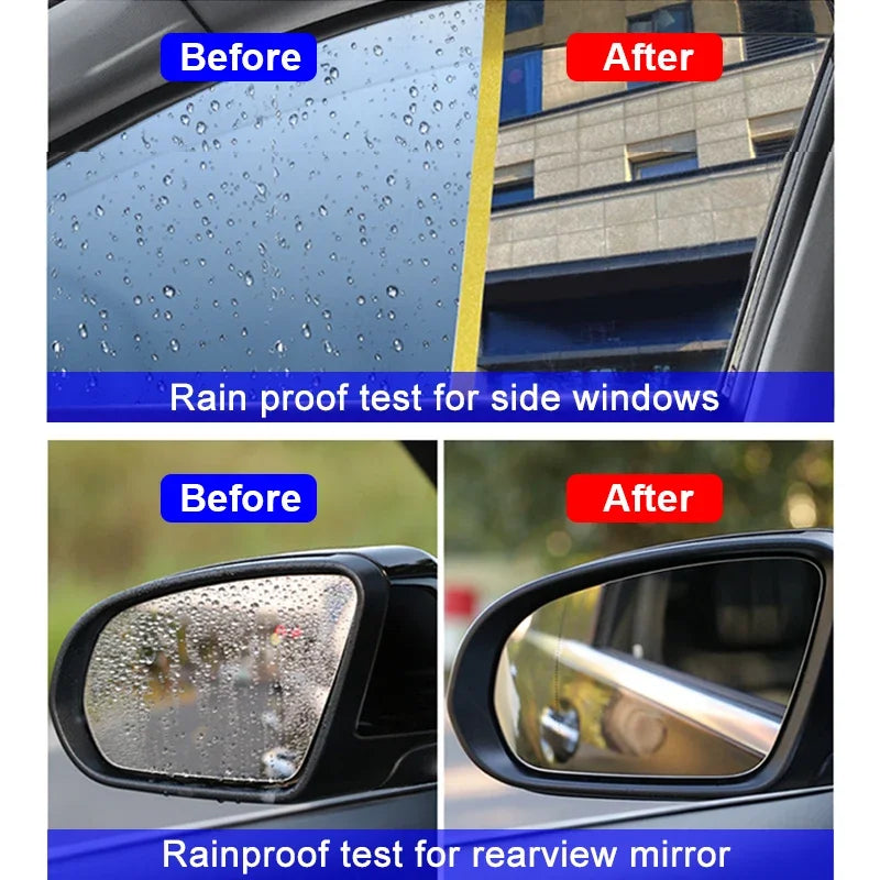 Water Repellent Spray Anti Rain Coating For Car Glass Hydrophobic Anti-rain Car Liquid Windshield Mirror Mask Auto Polish Kit