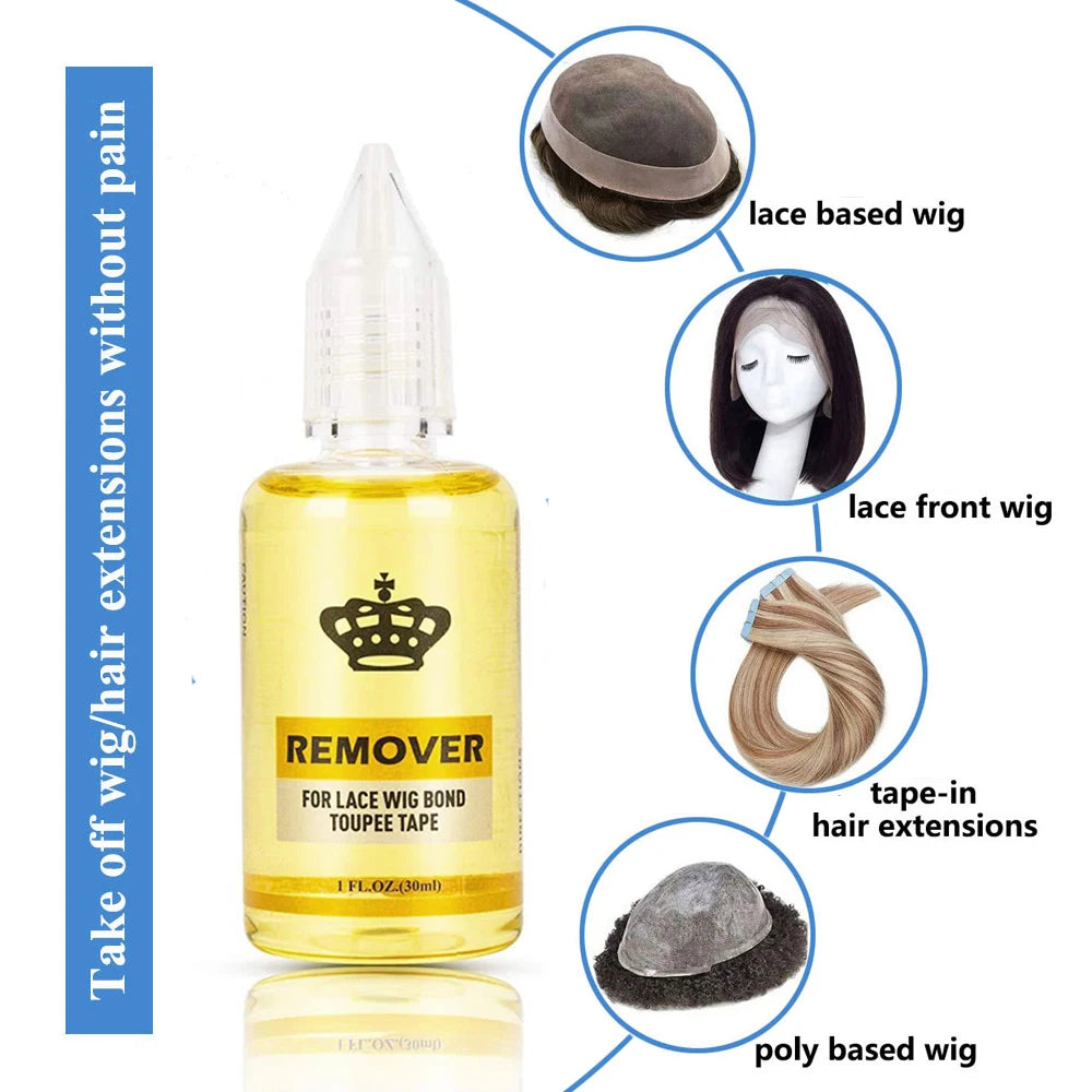 Waterproof Lace Wig Glue For Lace Front Wig 38ml Liquid Adhesive Hair Glue Wax Stick For Wig Lace Tint Spray Elastic Melt Band