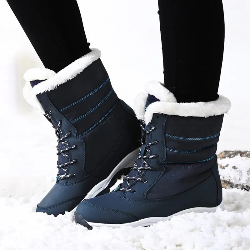 Winter Shoes Waterproof Boots Women Snow Boots Plush Warm Ankle Boots For Women Female Winter Shoes Booties Botas Mujer