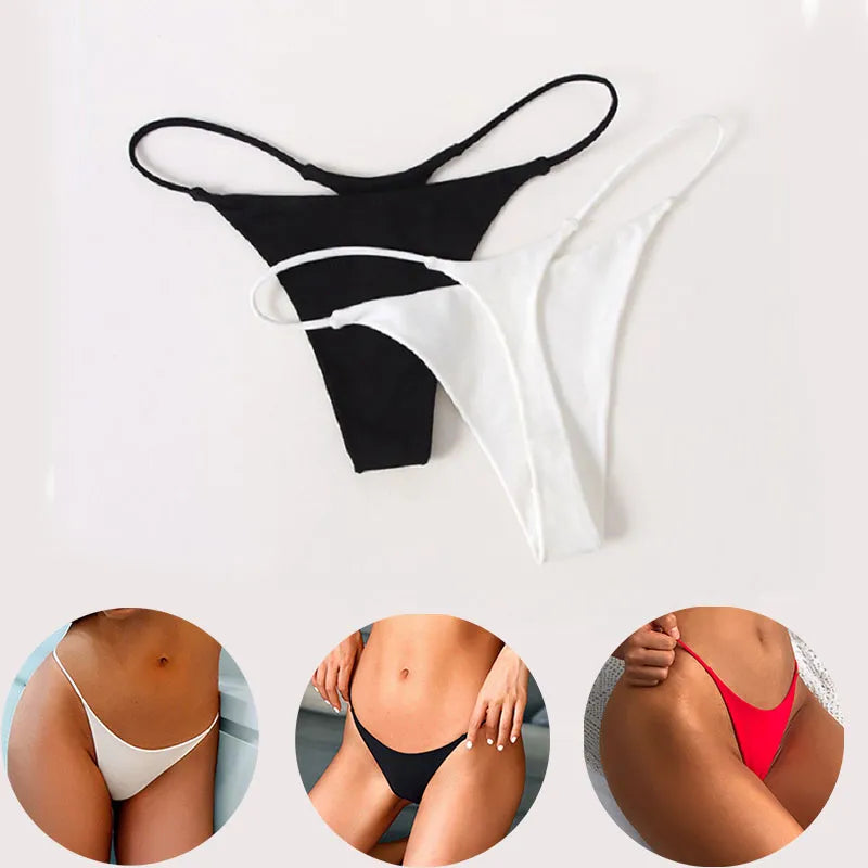 Women Panties Lingerie Sexy G Strings Low-Rise Thong Panties Female Sexy Underwear Women Seamless Low Waist Ladies Briefs Thongs