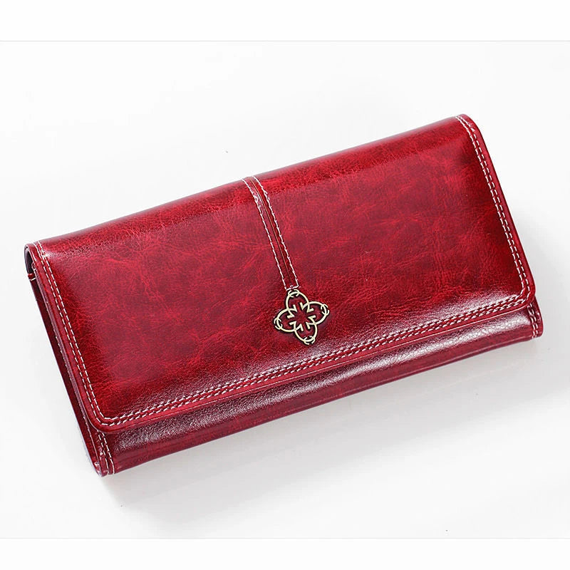 Women's Leather Wallet Woman Luxury Long Wallets Fashion Women Purses Money Bags 2022 Handbags Womens Purse Cards Holder