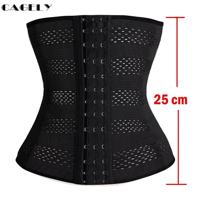 Womens Waist Trainer Cincher Body Shaper Underwear Lingerie Tummy Slim Belt Postpartum Control Underbust Steel Boned Corset