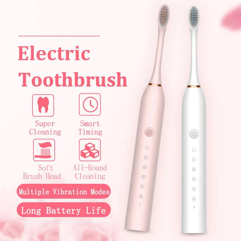 Xiaomi Mijia Ultrasonic Electric Toothbrush Rechargeable USB with Base 6 Mode Sonic Toothbrush IPX7 Waterproof Travel Box Holder