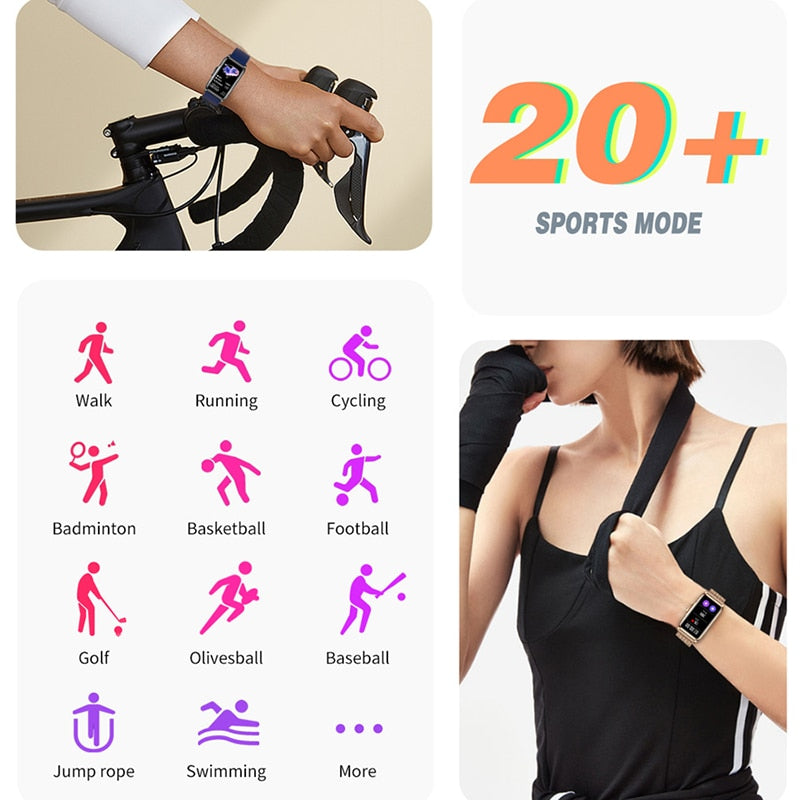 2022 New Sports Smart Watch Men Women 1.47-inch Full Touch Fitness Tracker IP67 Waterproof Smartwatch For Huawei Xiaomi Phone