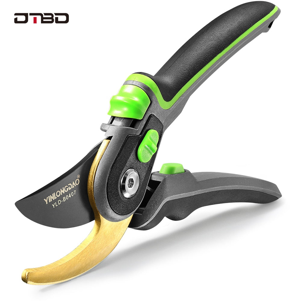 DTBD Plant Trim Horticulture Pruner Cut Secateur Shrub Garden Scissor Tool Branch Shear Orchard Pruning Shears Folding Saw Set