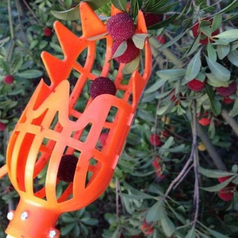 Garden Basket Fruit Picker Head Plastic Fruit Picking Tool High-altitude Fruit Picker Picking Loquat Picking Bayberry Tool