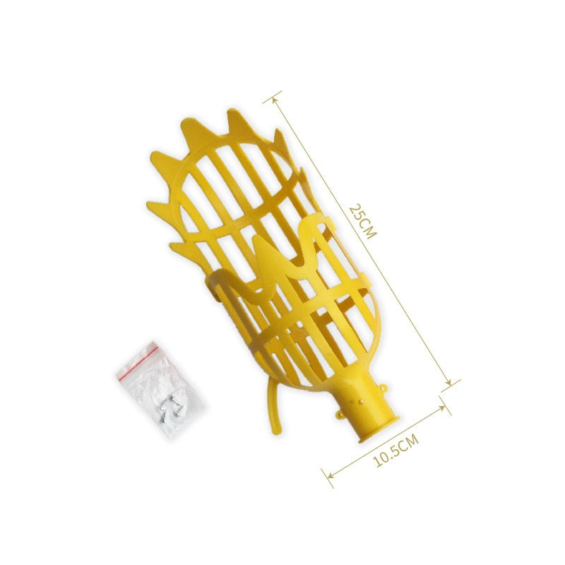 Garden Basket Fruit Picker Head Plastic Fruit Picking Tool High-altitude Fruit Picker Picking Loquat Picking Bayberry Tool