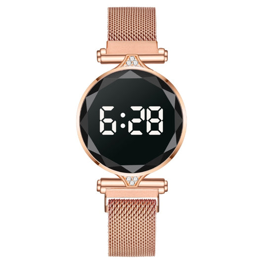 Luxury Women&#39;s Watch 2022 Rose Gold Stainless Steel Women&#39;s Watch Women&#39;s Led Digital Watch Electronic Watch Women&#39;s Watch