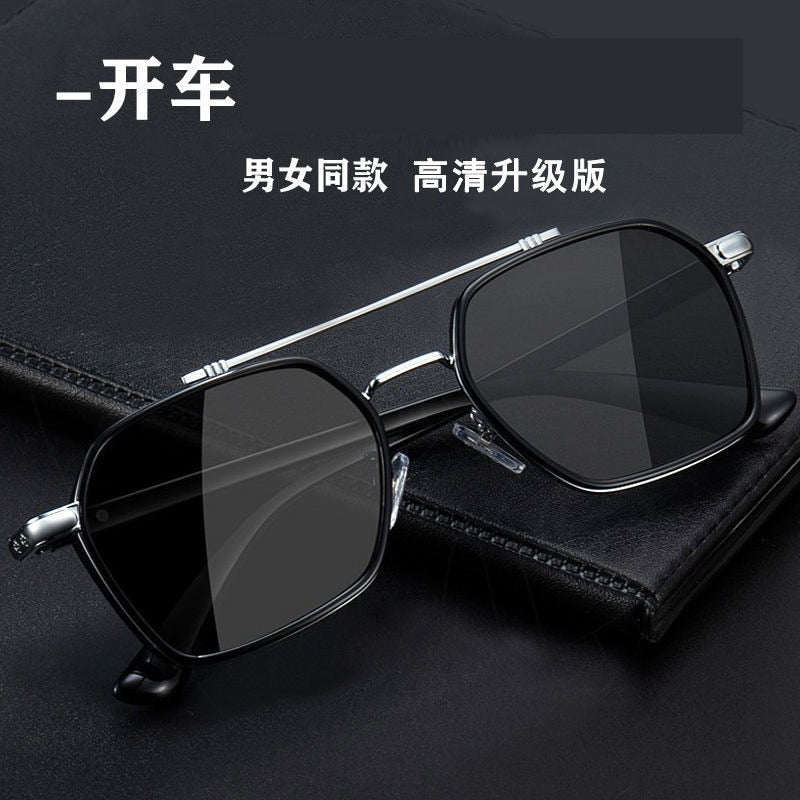 Polarized Square Metal Sunglasses Women Men 2022 Trending Products Polaroid Car Driving Glasses Double Beam Oculos Masculino