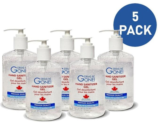 5 bottles - Germs Be Gone - 236mL (8oz) MADE IN CANADA