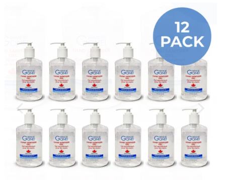 12 bottles - Germs Be Gone - 236mL (8oz) MADE IN CANADA