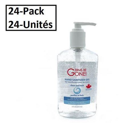 24 bottles - Germs Be Gone - 236mL (8oz) MADE IN CANADA