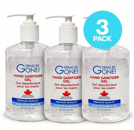 3 bottles - Germs Be Gone - 236mL (8oz) MADE IN CANADA