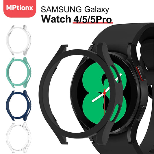 Watch Cover for Samsung Galaxy Watch 4 40mm 44mm 42mm 46mm 45mm,PC Matte Case All-Around Protective Bumper Shell for Watch5/5Pro